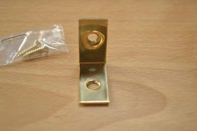 Brass Corner Brace 1'' - Polished Brass